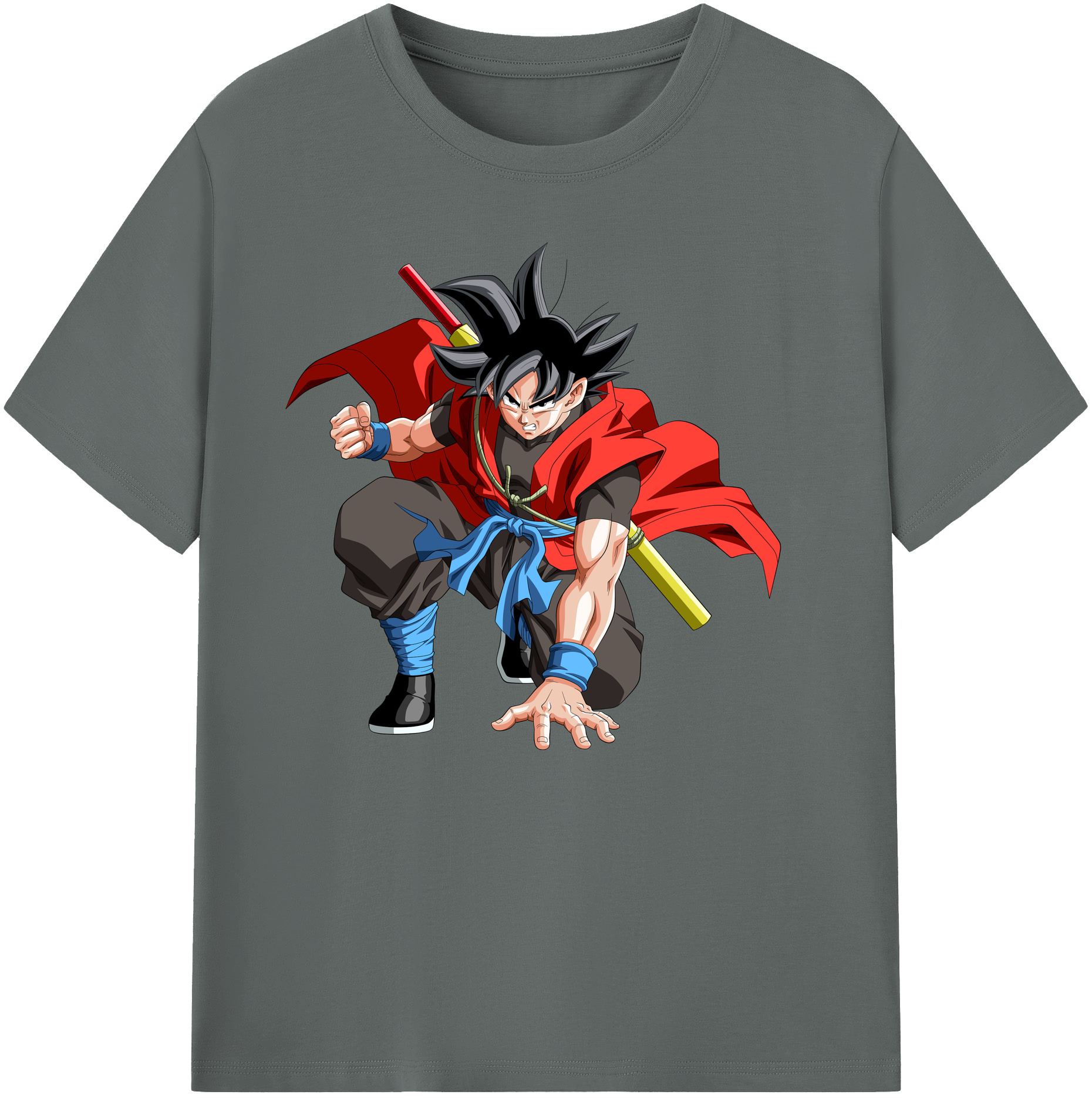 （画像用） ドラゴンボール 孫悟空（そん ごくう）Son Goku カカロット DRAGON BALL Kakarotto 綿100％ メンズ半袖Tシャツ｜肌触りやわらか＆通気性